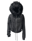 Mola Fur Zip-Up Hoodie
