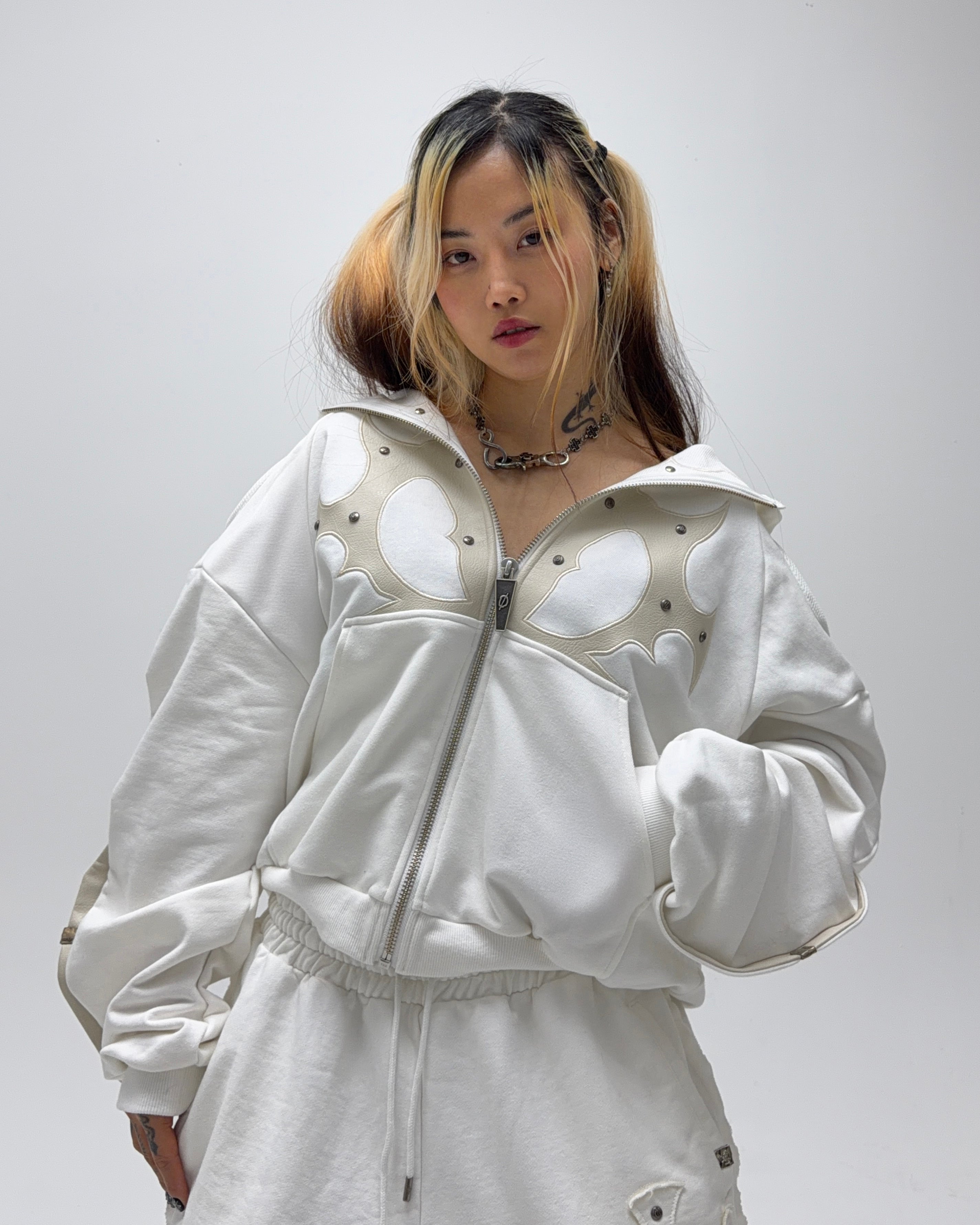 Dada Padded Hoodie White – SKOOT