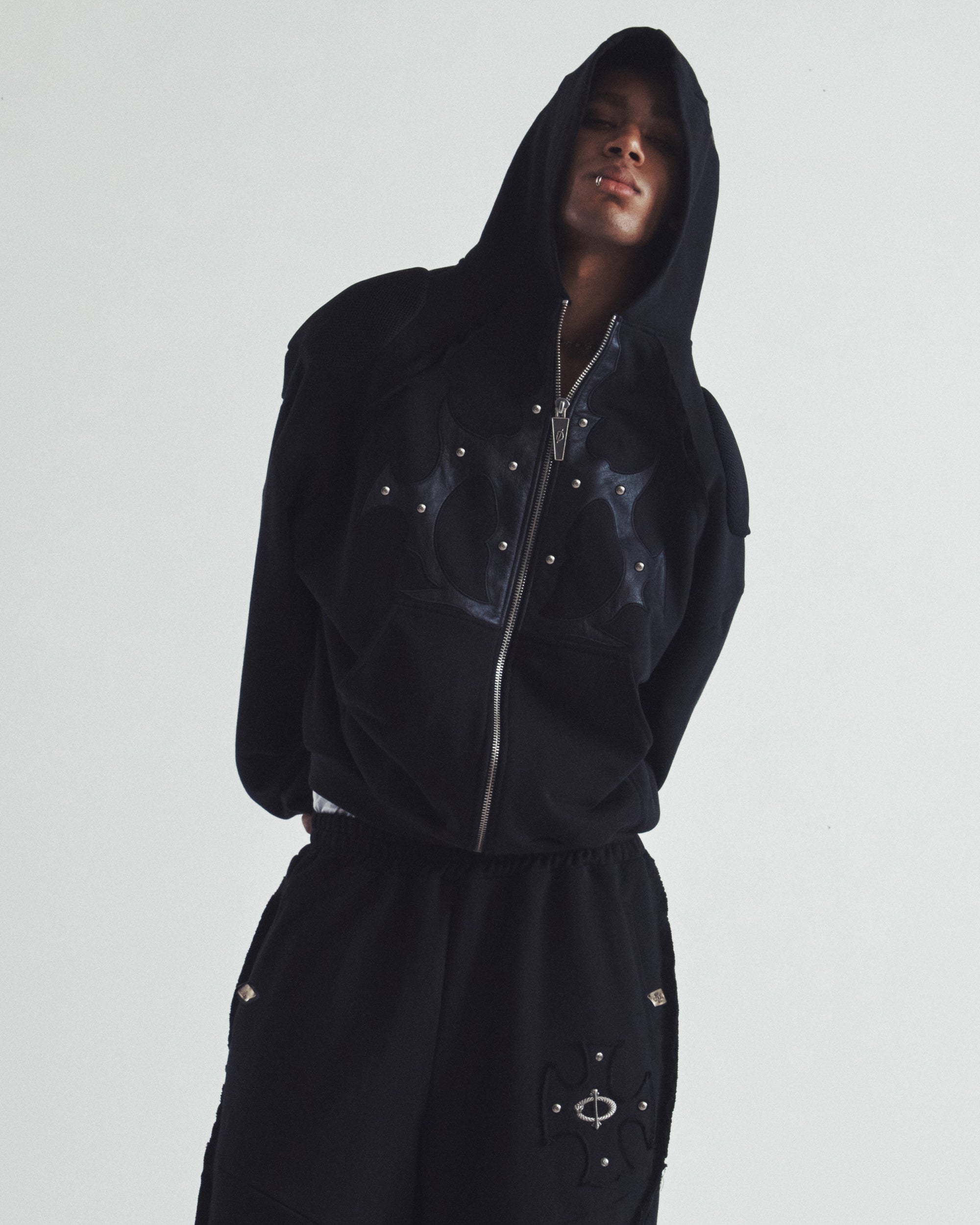 Dada Padded Hoodie Black – SKOOT