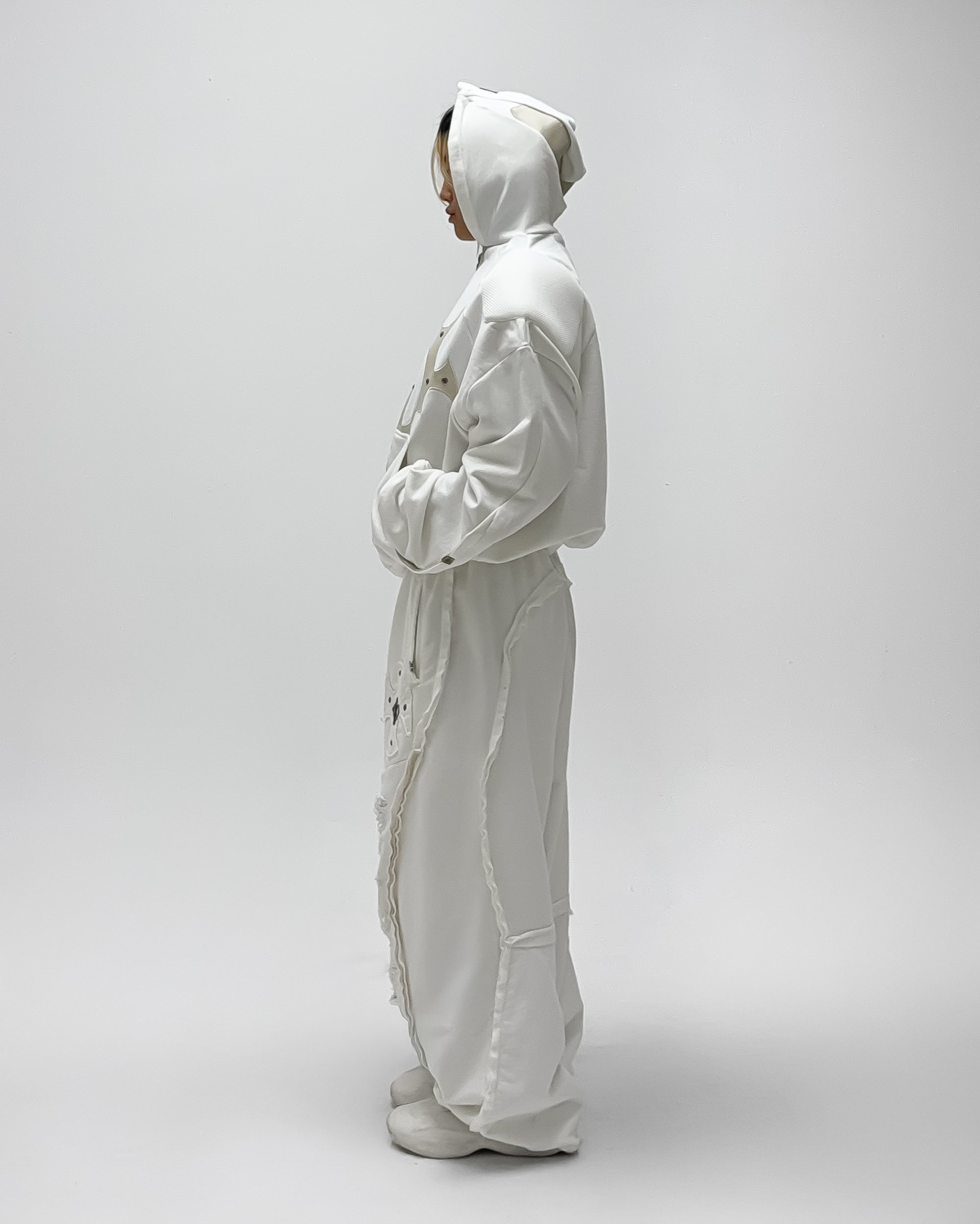 Dada Padded Hoodie White – SKOOT