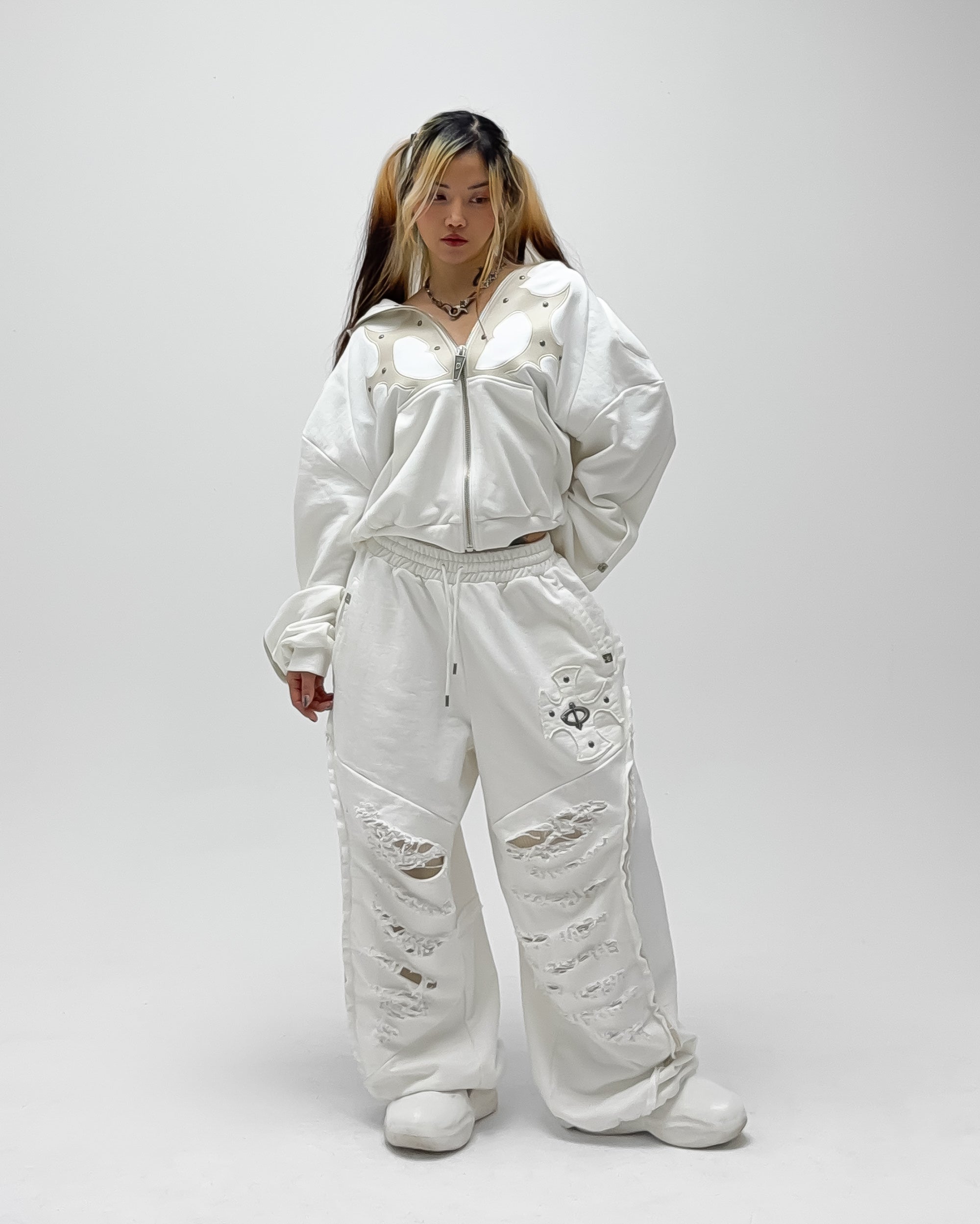 Dada Padded Hoodie White – SKOOT