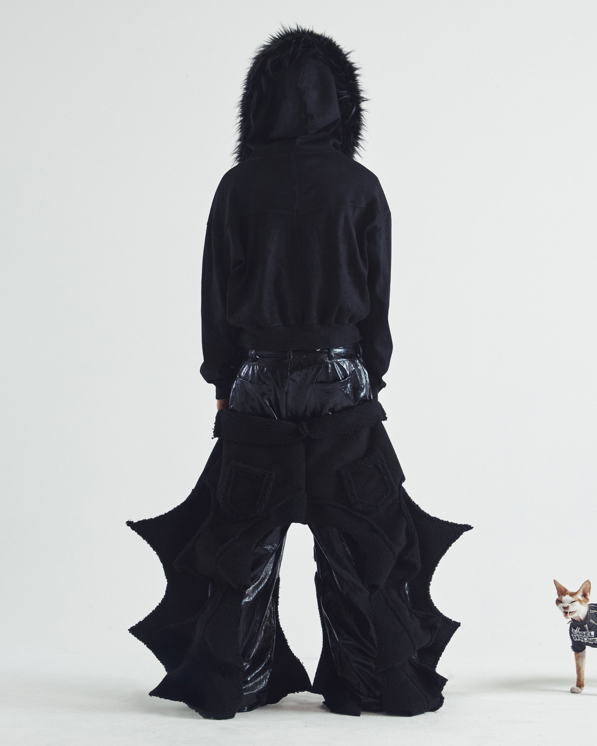 新品タグ付き⭐️2025FW⭐️セットアップ　フーディ⭐️ ブラック　M Mola Fur Zip-Up Hoodie – SKOOT