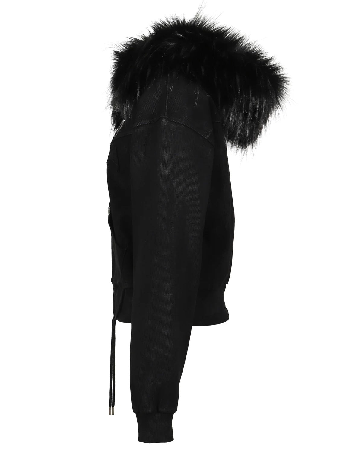 Mola Fur Zip-Up Hoodie Black – SKOOT