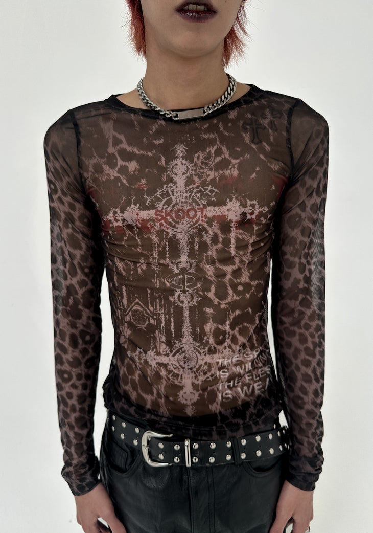 Loose Long Sleeve Shirt - Scarlet Trot