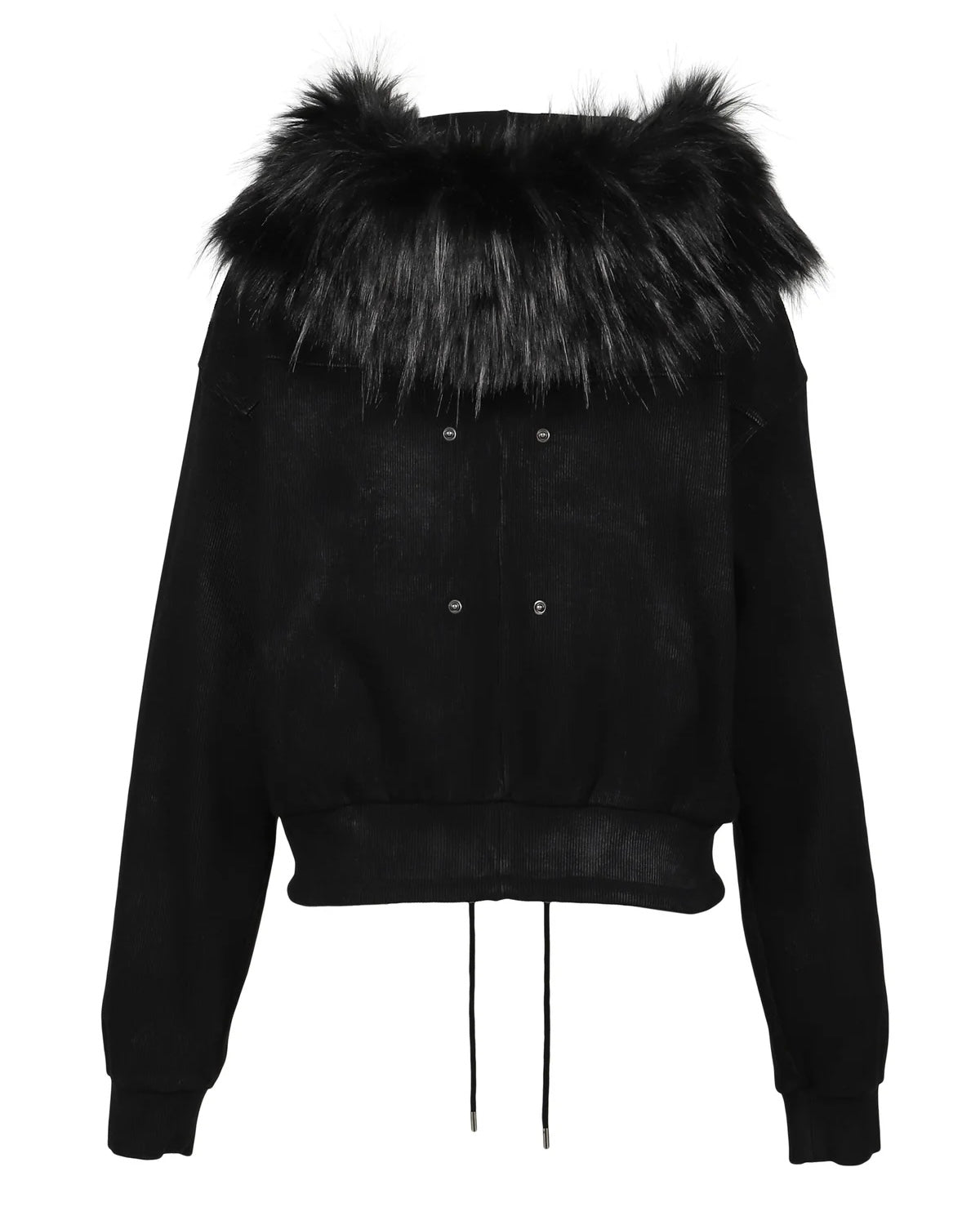 Mola Fur Zip-Up Hoodie Black – SKOOT