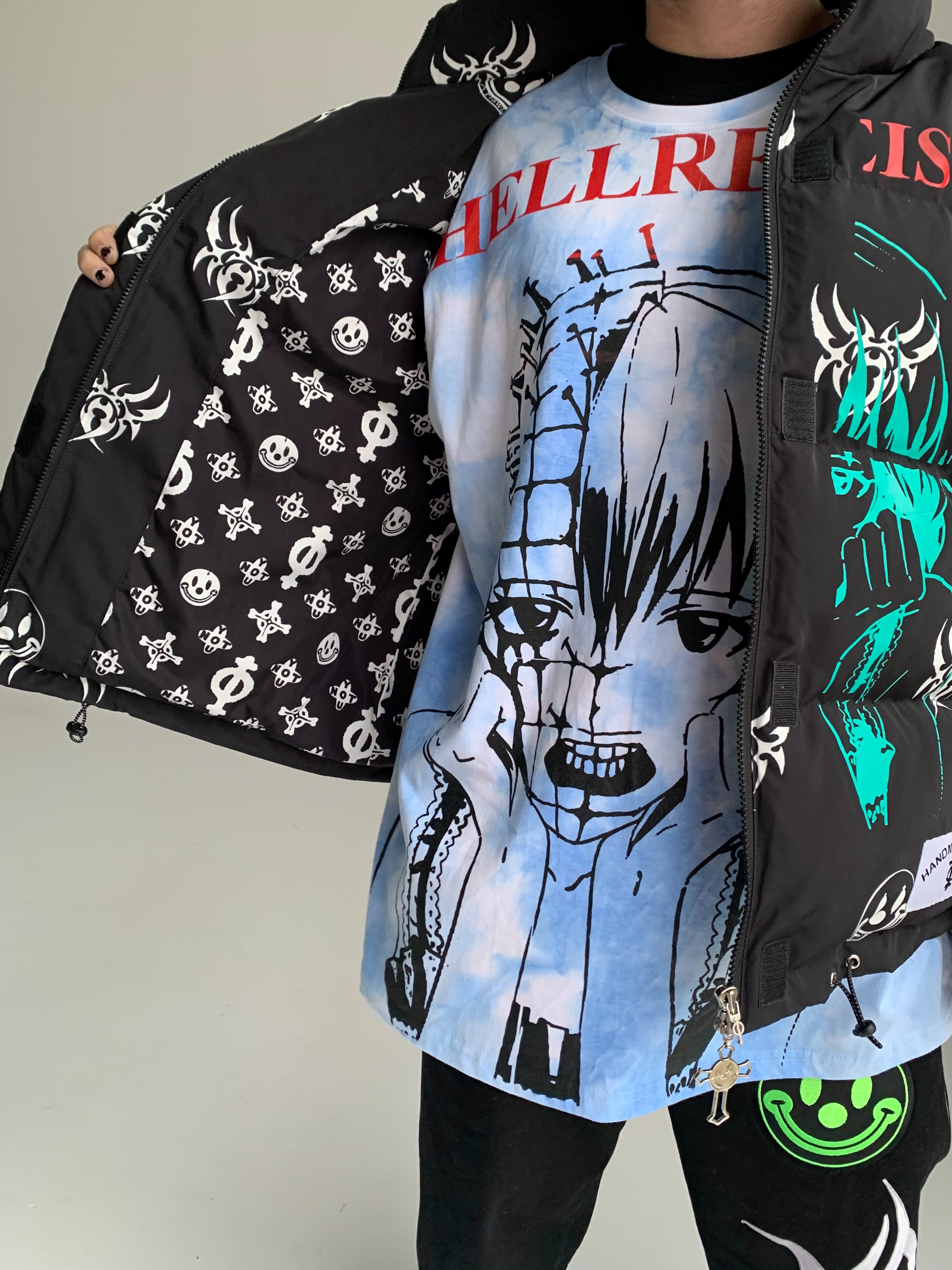 Anime Puffer Jacket | StreetWear Flame | Streetwear Flame